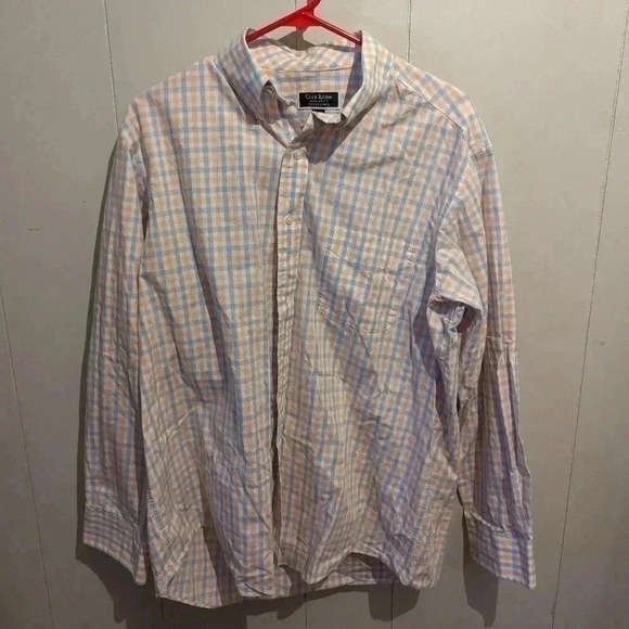 Club Room Performance Regular Fit Men's Button Down Shirt Size 16 - Picture 2 of 4